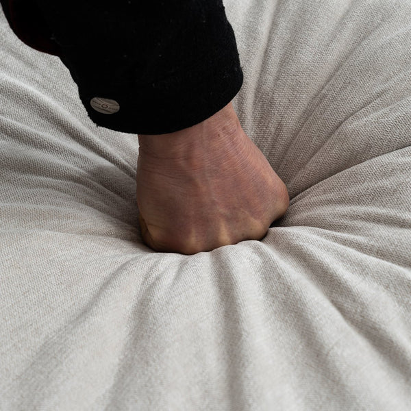 English Elm Convertible Convertible sofa with storage footstools, compact U-shaped 2-seater for small spaces, durable fabric comfort Beige W2012P252428