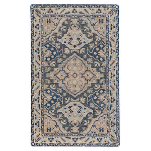 Capel Rugs Avanti-wyman Vibrant Skakta Rug In 100% Wool With Artistic Mosaic Patterns For Eclectic Spaces Ink, Grey 100% Wool 2558ns02060800475