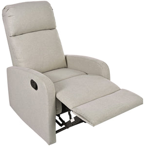 English Elm Christopher Knight Home® - Modern Recliner Plush Manual Recliner Chair with Ergonomic Support, 3-Position Backrest, Durable Fabric Comfort Wheat N763P256491A
