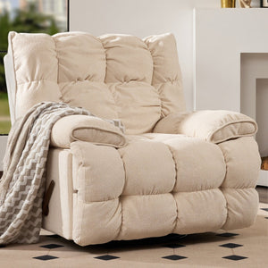 English Elm Sitjoy Swivel Recliner Plush High Back Lounge Chair for Living Room or Gaming W1713P144780