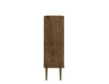 Manhattan Comfort Bogart Mid-Century Modern Accent Cabinet Rustic Brown 255BMC9