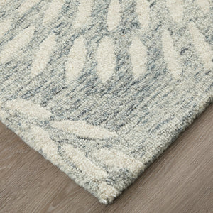 Feizy Rugs Wallace Hand-tufted Wool Rug - Modern Floral & Botanical Design For Stylish, High-traffic Spaces Gray,Ivory Wool Wal8a38fgry000f00