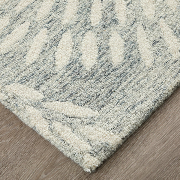 Feizy Rugs Wallace Hand-tufted Wool Rug - Modern Floral & Botanical Design For Stylish, High-traffic Spaces Gray,Ivory Wool Wal8a38fgry000f00