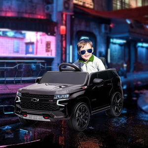 English Elm Aosom Licensed Chevrolet Tahoe 12v Kids Electric Ride on Suv with Remote Control W2225P200612