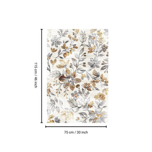 English Elm SPHINX Polyester Indoor/Outdoor Washable Accent Rug 30x46 White Gray Non-Slip Kid & Pet Friendly B186P261383