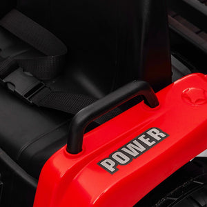English Elm Ride on Electric Tractor Toy with Trailer 24v 400w Dual Motors Remote Control Led Red W1578P194696