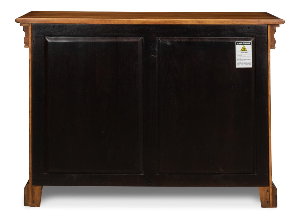Sarreid Charterhouse Cabinet - Elegant Fruitwood Finish With 2 Adjustable Shelves For Stylish Storage Solutions Brown  25611-5