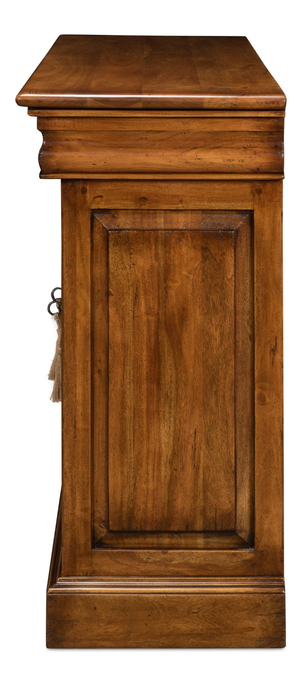 Sarreid Charterhouse Cabinet - Elegant Fruitwood Finish With 2 Adjustable Shelves For Stylish Storage Solutions Brown  25611-5