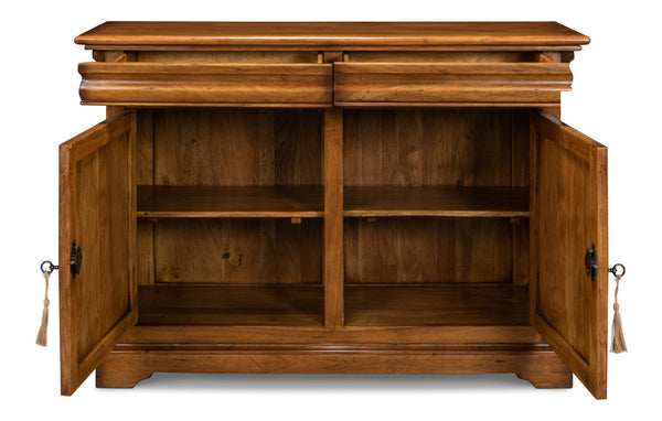 Sarreid Charterhouse Cabinet - Elegant Fruitwood Finish With 2 Adjustable Shelves For Stylish Storage Solutions Brown  25611-5