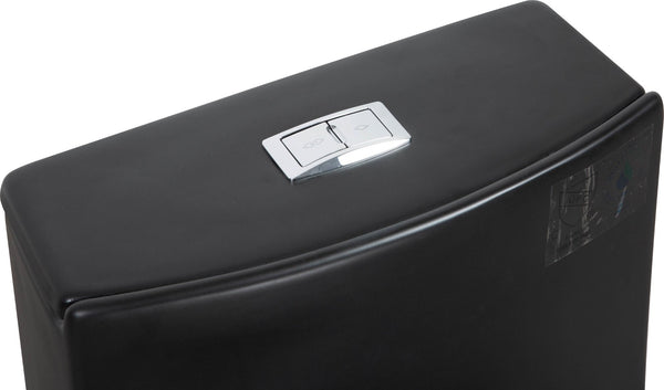 English Elm Toilet Tank Cover Matte Black Antimicrobial Sculptural Bathroom Replacement Lid W1573108945
