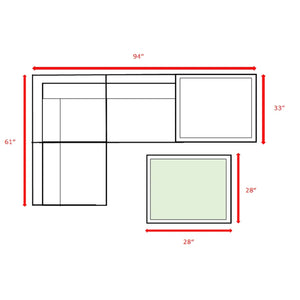 English Elm Fully Assembled 3-Piece Wicker Seating Group With Plush Cushions For Stylish, Comfortable Outdoor Relaxation B120S00269