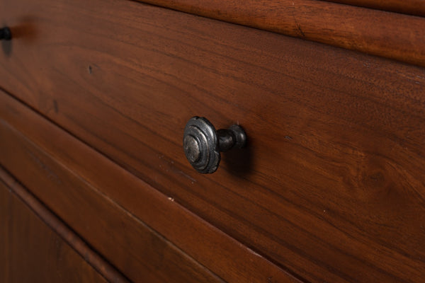 Sarreid Dante Hall Cabinet Walnut - Stylish Storage Solution With 2 Adjustable Shelves In Rich Walnut Finish Brown  25678-3