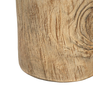 English Elm Mgo Lightweight Concrete Tree Stump Side Table Weather Resistant Indoor Outdoor Accent N776P372338N