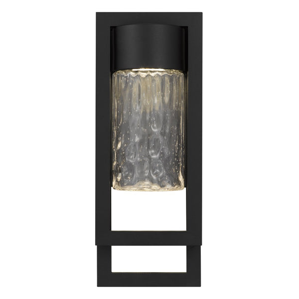 English Elm 15 Inch Hammered Glass Led Wall Sconce Dimmable Bathroom Vanity Hallway Light B370P417689