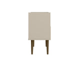 Manhattan Comfort Bogart Mid-Century Modern Nightstand Off-White 256BMC10