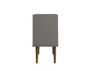 Manhattan Comfort Bogart Mid-Century Modern Nightstand Grey 256BMC50