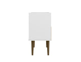 Manhattan Comfort Bogart Mid-Century Modern Nightstand White 256BMC6