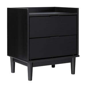 Lee Mid-Century Modern 2-Drawer Nightstand with Sleek Design and Spacious Storage for Every Space