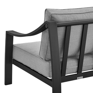 English Elm Koda Powder-coated Aluminum Outdoor Accent Chair with Weather-resistant Foam Cushions B2736P464810