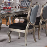 English Elm Silver Grey and Antique Platinum Tufted Side Chair (Set Of 2)