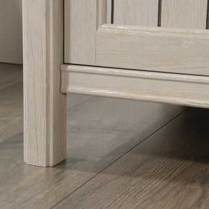English Elm Credenza, Versatile Gray Finish With Ample Storage For Living Rooms, Home Offices & Entryways B356P402696