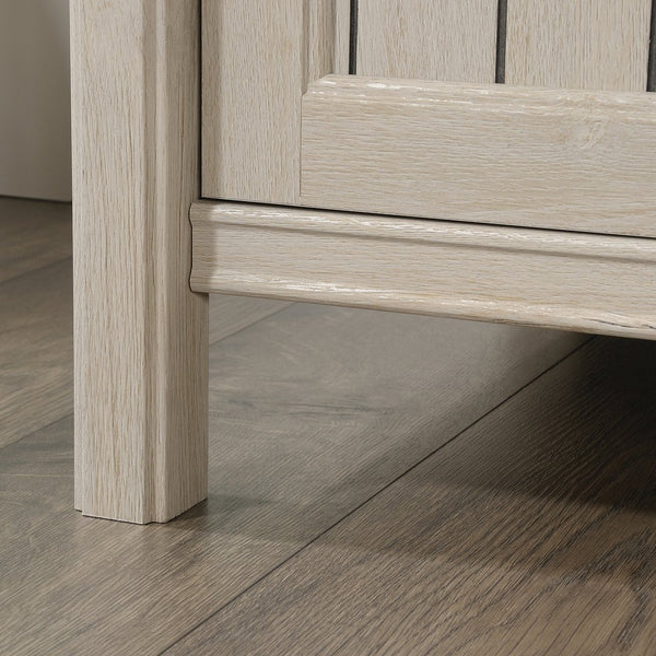 English Elm Credenza, Versatile Gray Finish With Ample Storage For Living Rooms, Home Offices & Entryways B356P402696