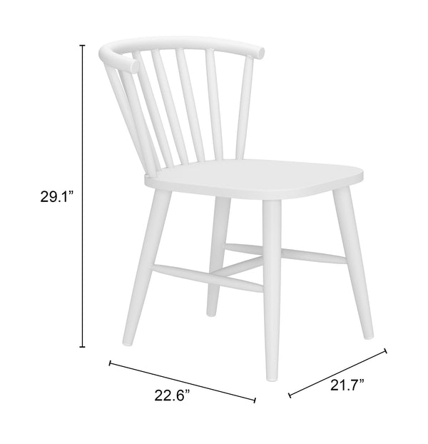 Zuo Modern Shio Dining Chair - Modern Powder Coated Aluminum Frame For Stylish Indoor & Outdoor Dining Spaces White Aluminum 704082-zuo-modern