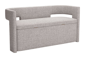 Papua Storage Bench Gray 109994 Zuo Modern