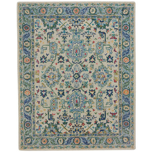 Capel Rugs Avanti-avondale Stunning Wool Rug With Eclectic Mosaic Design And Vibrant Colorful Character Ivory Multi 100% Wool 2575rs03060506660