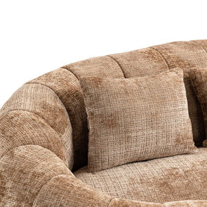 English Elm Bean Bean Bag Sofa High-Density Memory Foam Two-Seater Lounger High Back Chenille Cozy Support Coffee W395P181441