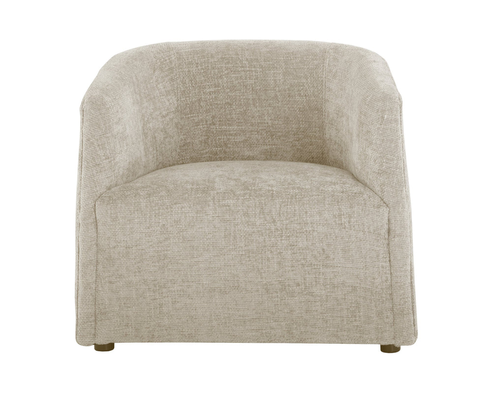 Sunpan Serenade Lounge Chair - Striking Round Design in Stylish Upholstery for a Stunning Home Accent Husky Beach