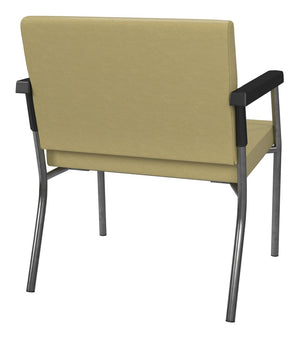 OSP Home Furnishings Bariatric Guest Chair with Reinforced Metal Frame and Plush Padded Seat for Medical Offices BC9602-K002