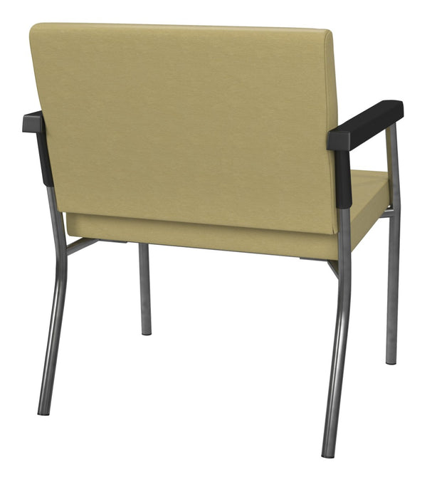 OSP Home Furnishings Bariatric Guest Chair with Reinforced Metal Frame and Plush Padded Seat for Medical Offices BC9602-K002