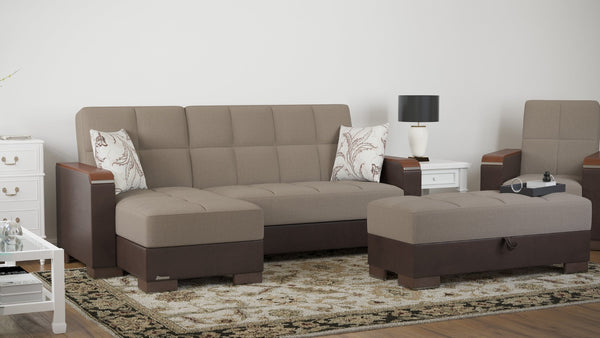 English Elm Primenest Zenaero Convertible Chaise Lounge With Storage - Stylish & Versatile Seating Solution! B030P303553-GIGA