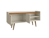 Manhattan Comfort Bogart Mid-Century Modern TV Stand Off-White 257BMC10