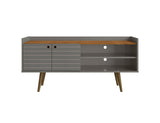 Manhattan Comfort Bogart Mid-Century Modern TV Stand Grey 257BMC50