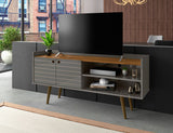 Manhattan Comfort Bogart Mid-Century Modern TV Stand Grey 257BMC50