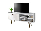 Manhattan Comfort Bogart Mid-Century Modern TV Stand White 257BMC6