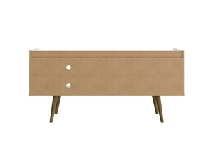 Manhattan Comfort Bogart Mid-Century Modern TV Stand White 257BMC6