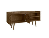 Manhattan Comfort Bogart Mid-Century Modern TV Stand Rustic Brown 257BMC9