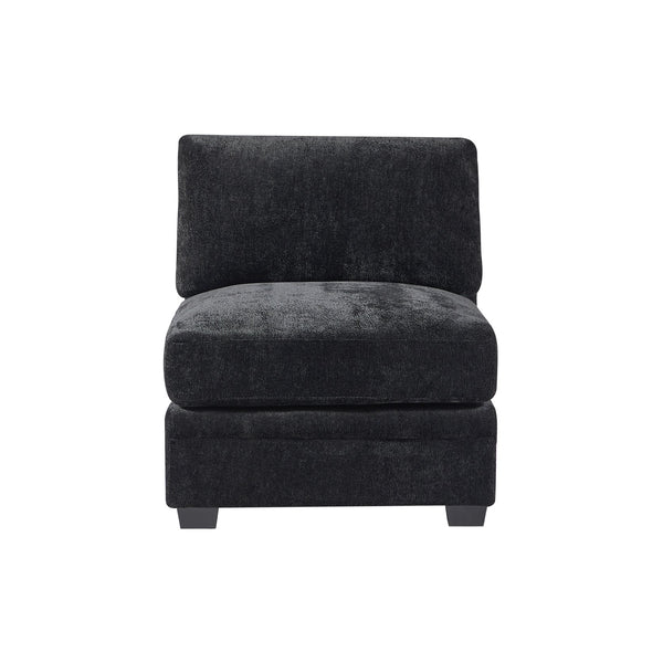 English Elm Christopher Knight Home® - 7-Piece Reversible Modular Corner Sectional In Chic Black Fabric - Versatile Seating For Modern Homes N771P345839_N771P345840_N771P345841_N771P345842H