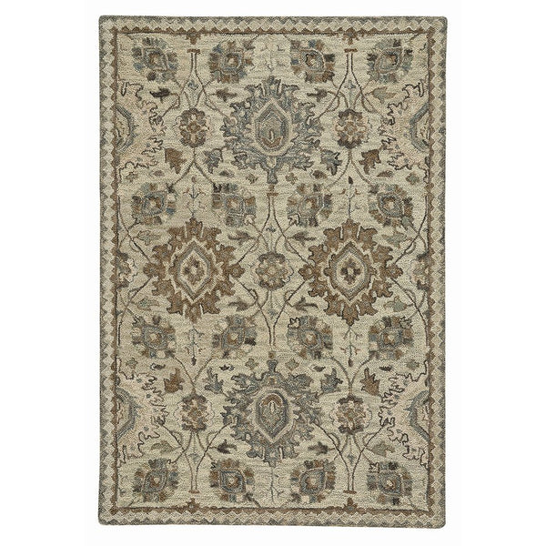 Capel Rugs Peyton Plush Loop Yarn Collection - Timeless Designs For Lasting Comfort In Your Home Décor Natural, Tan 100% Wool 2580rs03060506600