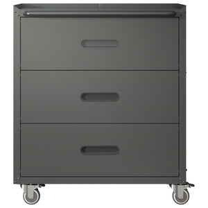 English Elm Heavy-duty Rolling Steel Tool Cabinet 3 Drawer Garage Organizer with Locking Casters T2398P242683