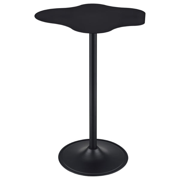 English Elm Fresno Matte Black Metal Cloud Sculptural Bar Table for Home Lounge Cocktail Space B062S01574