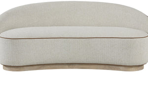 English Elm Tight Back Curved Sofa with Plinth Wood Base for Modern Living Rooms B2699P481667