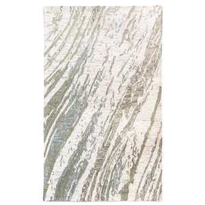 Capel Rugs Avanti-astratto Vibrant Wool Rug - Handcrafted Mosaic Design With Colorful Character And Motifs Verde, Ivory 100% Wool 2586rs10001400220