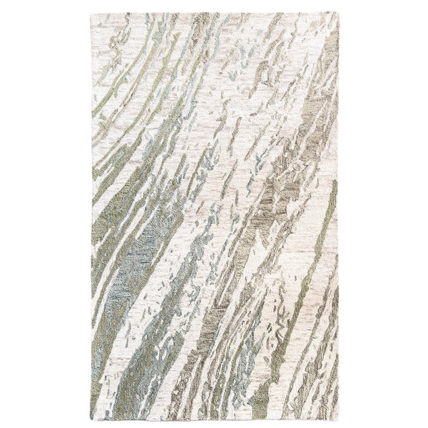 Capel Rugs Avanti-astratto Vibrant Wool Rug - Handcrafted Mosaic Design With Colorful Character And Motifs Verde, Ivory 100% Wool 2586rs10001400220