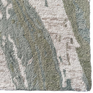 Capel Rugs Avanti-astratto Vibrant Wool Rug - Handcrafted Mosaic Design With Colorful Character And Motifs Verde, Ivory 100% Wool 2586rs10001400220