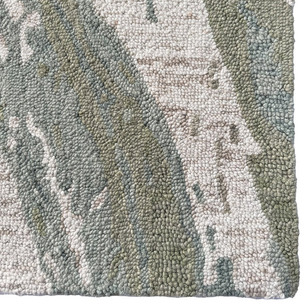 Capel Rugs Avanti-astratto Vibrant Wool Rug - Handcrafted Mosaic Design With Colorful Character And Motifs Verde, Ivory 100% Wool 2586rs10001400220