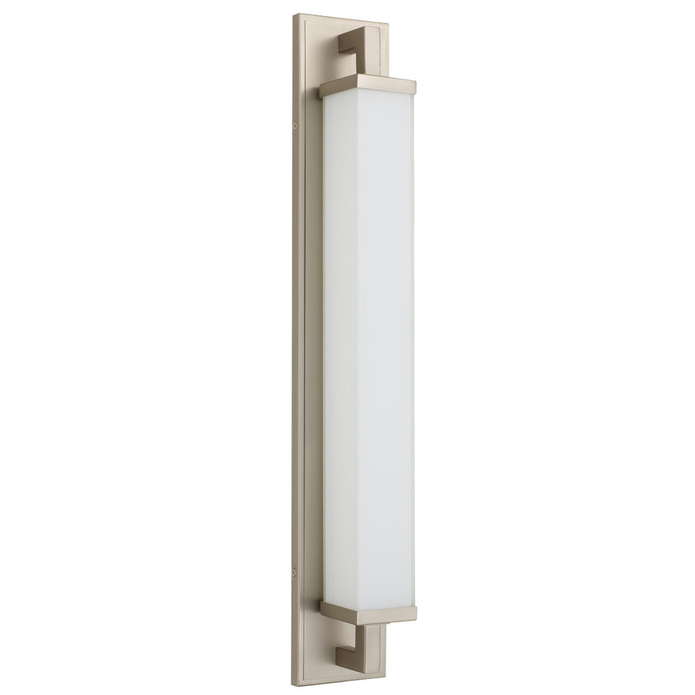 English Elm 28-inches Warm Brass Dimmable Led Vanity Bar Light for Modern Bathroom Walls Brushed Nickel B370P394095